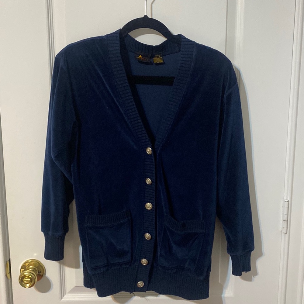 Liz Sport Petite Navy Blue Cardigan sz Petite